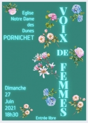 CONCERT VOIX DE FEMMES DIMANCHE 27 JUIN 18H30